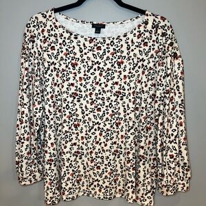 Ann Taylor cheetah blouse